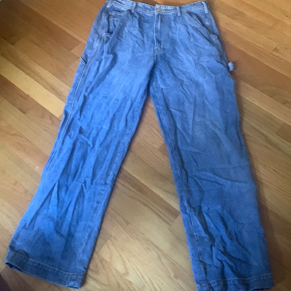 Oversized denim jeans